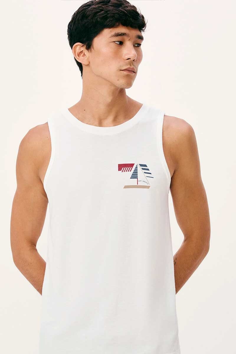Musculosa Hering 4ADD Blanco-multicolor