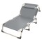 Catre cama plegable para camping 75 cm Gris