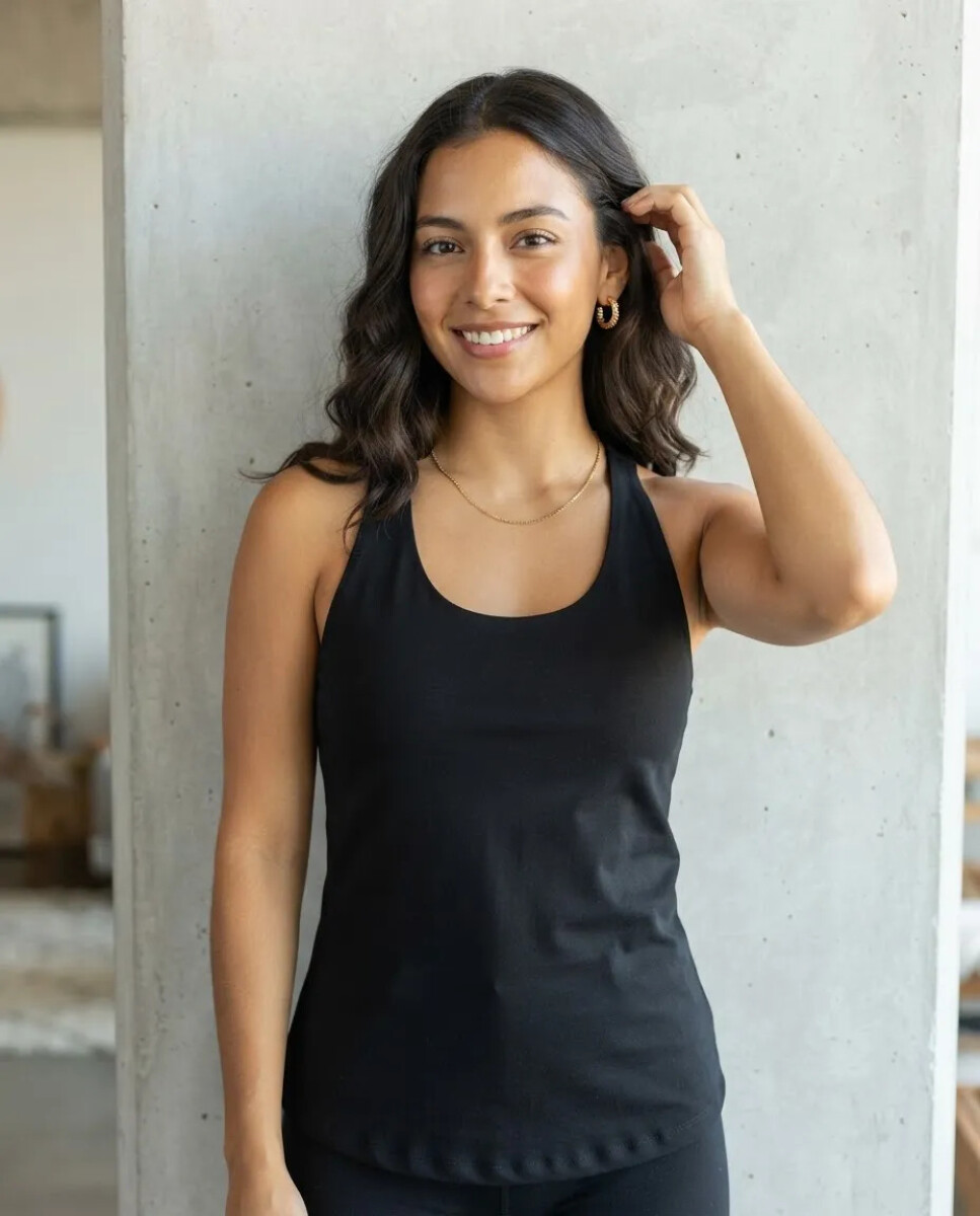 Musculosa Deportiva Oreiro - Negro 