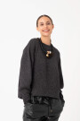 BUZO TEJIDO CON LUREX Gris