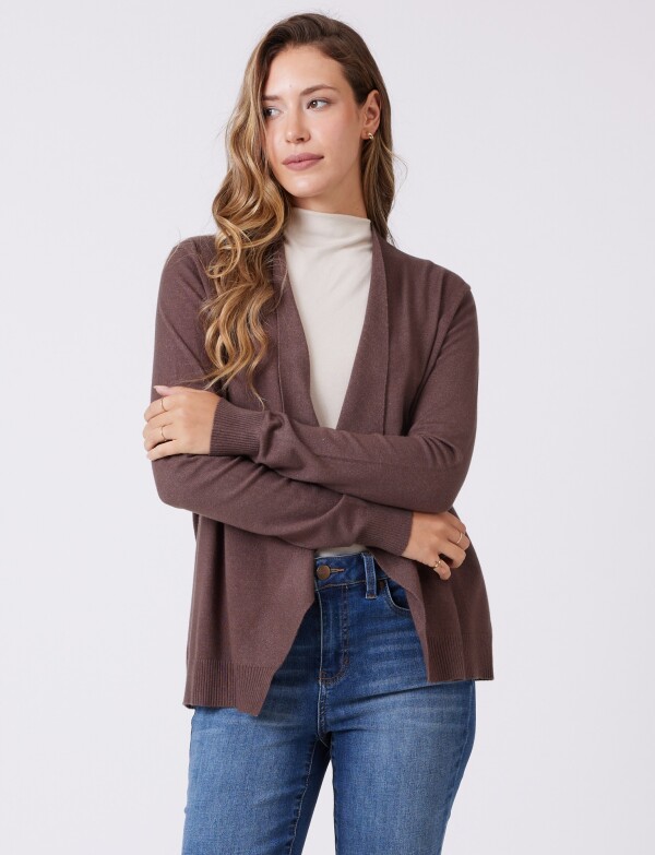 Cardigan Det Botones MARRON