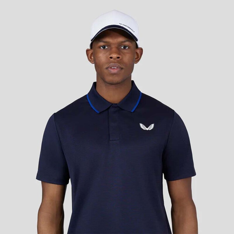 Tonal Stripe Polo - Hombre Midnight Navy