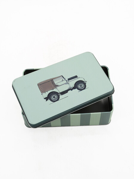 LATA RECTANGULAR ESTAMPADA VERDE