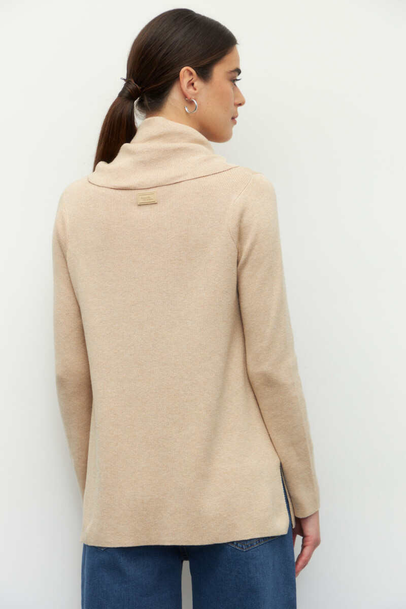 POLERA MENTAS Beige Melange