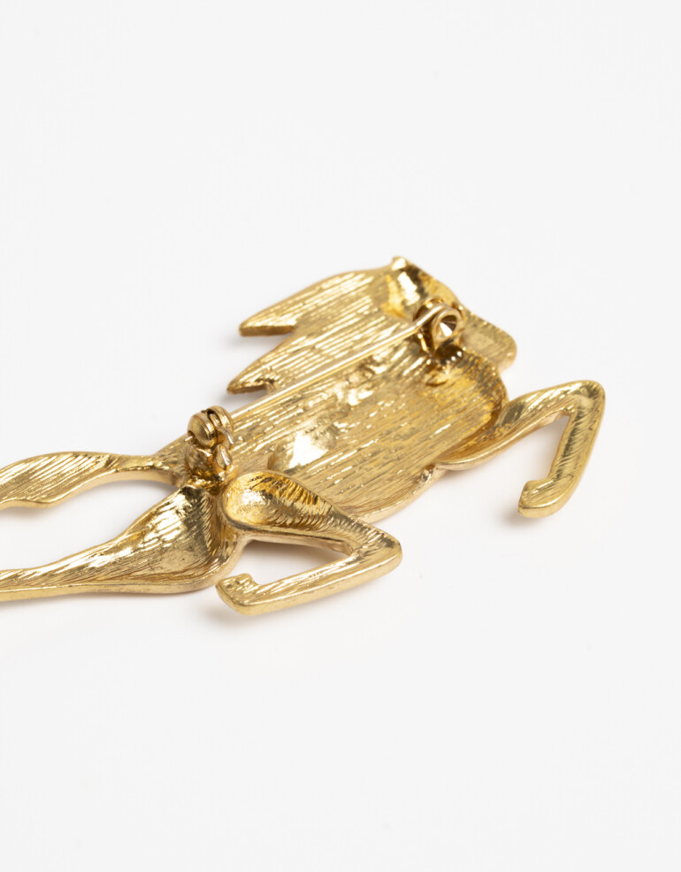 Prendedor Metal Prendedor Metálico Caballo - Dorado Oro Amarillo