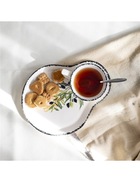 PLATO CON TAZA 26.5x20.5CM OLIVAS PLATO CON TAZA 26.5x20.5CM OLIVAS
