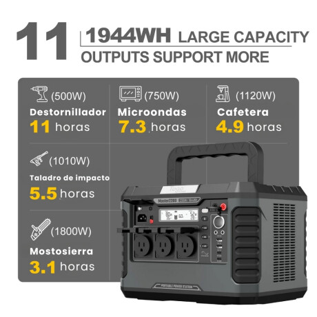 Acumulador portátil de energía Master 2200 Acumulador portátil de energía Master 2200