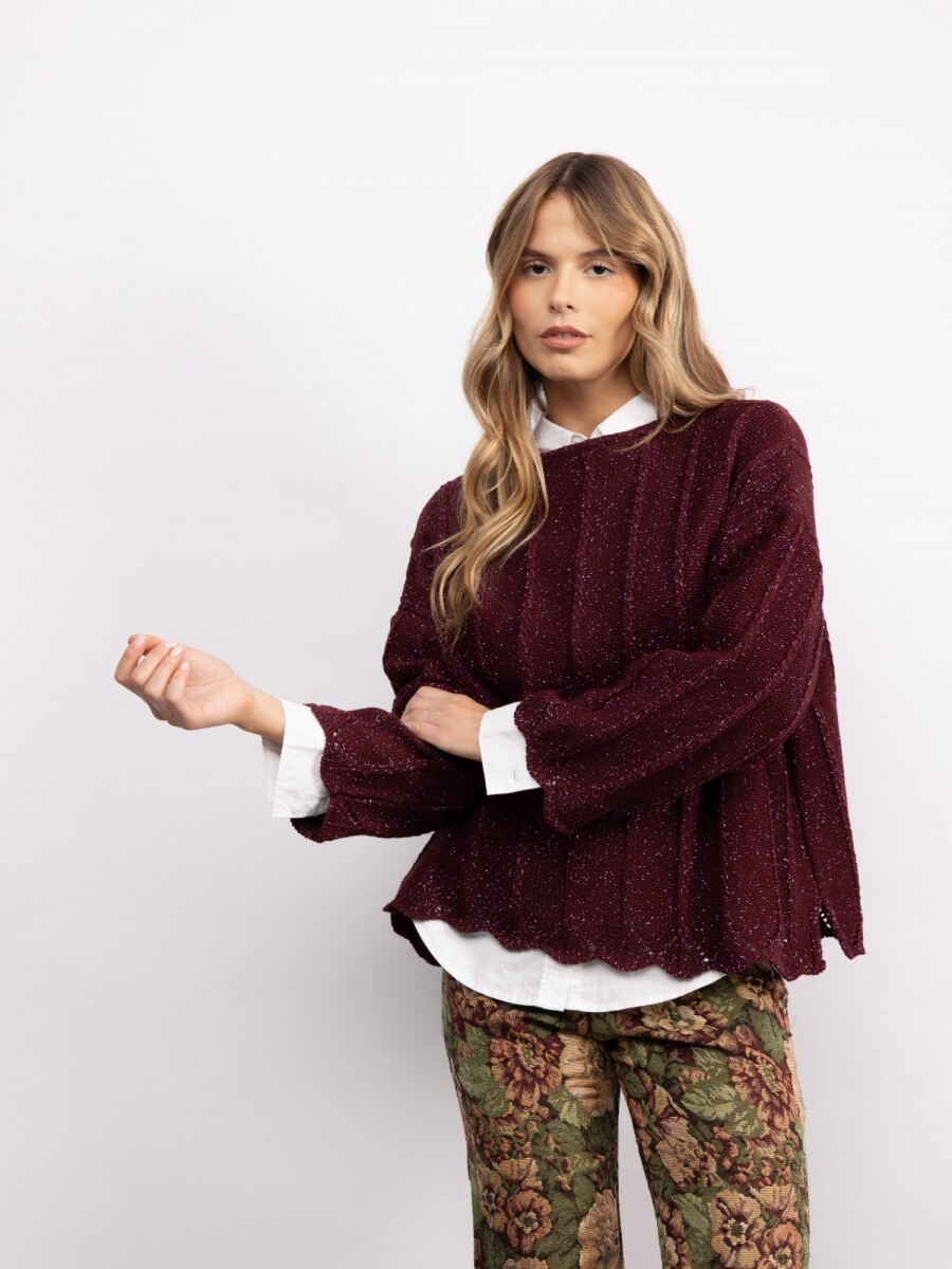 Sweater Calia - Bordó 