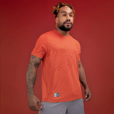 T-SHIRT MEN POLY/ELAST EVERLAST SF KEN RD ROJO/AZUL MARINO/BLANCO