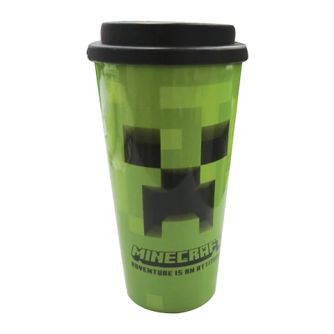 Vaso Doble Pared Transportable Minecraft 520 ml U
