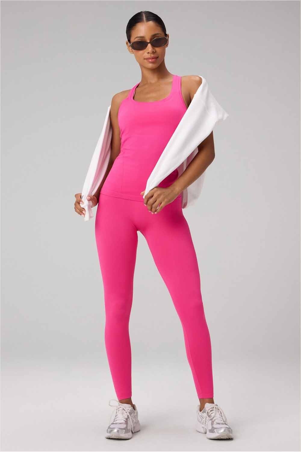 Top Feather Tech+ Racerback Mujer Pink Crush