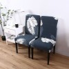 Set 6 Fundas Para Silla Cubre Asientos Estampada Hojas grises
