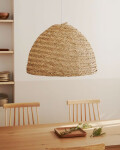 Pantalla para lámpara de techo Fonteta de fibras naturales con acabado natural Ø 60 cm Pantalla para lámpara de techo Fonteta de fibras naturales con acabado natural Ø 60 cm