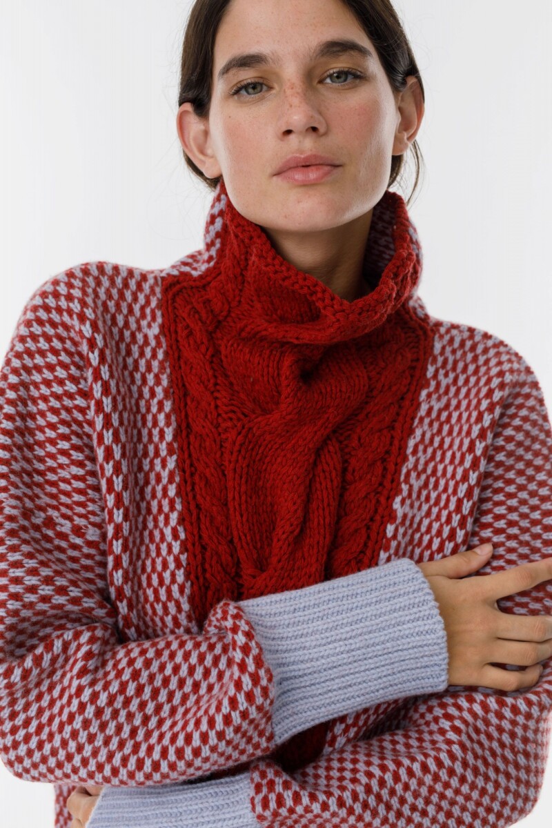 Sweater Glass - Bordeaux/Celeste 
