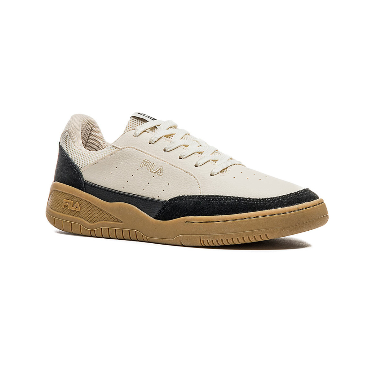 FILA Giorno Champion casual para hombre - Crudo/Negro - Crudo-Negro 