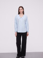 Camisa Lalou Celeste Claro