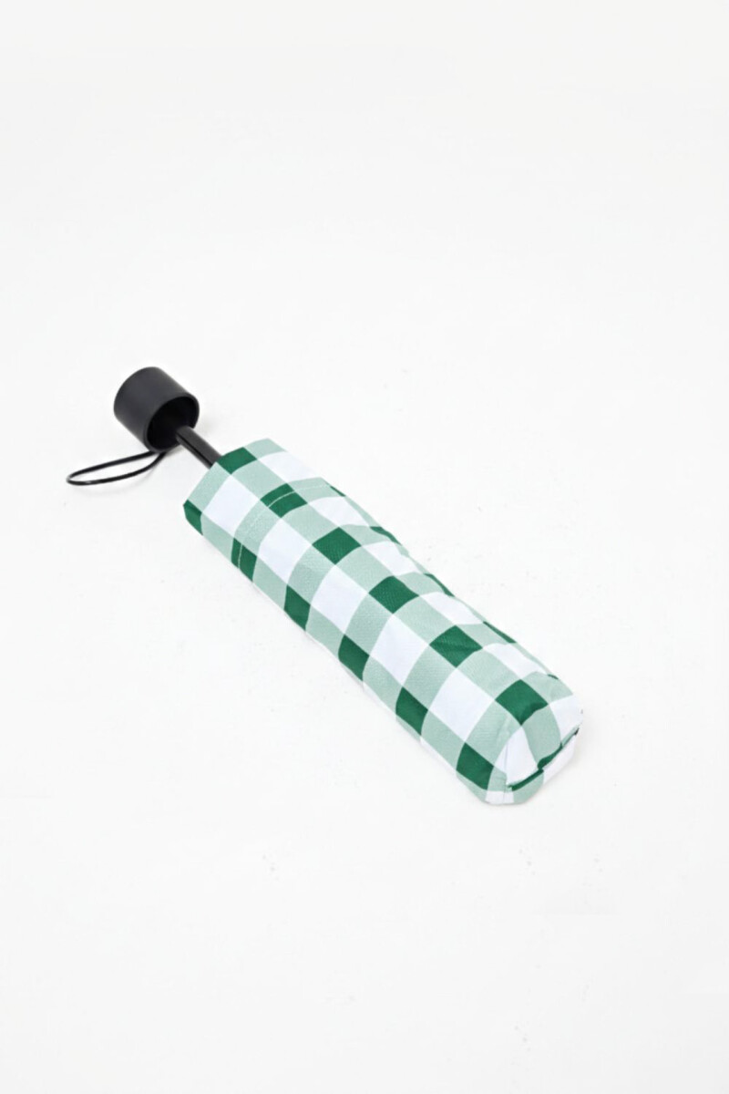 Paraguas cuadros - verde 