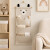 Organizador Colgante Osito Con 3 Bolsillos Para Bebé 60x20cm Blanco