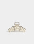 Broche Premium Broche Metálico Flores - Blanco Crudo