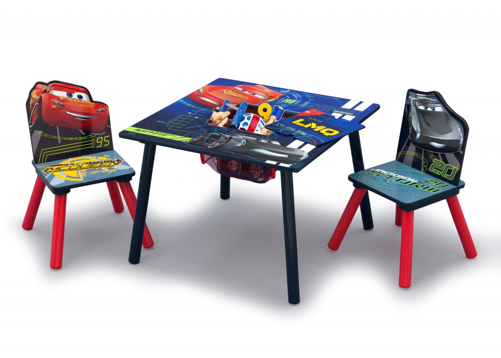 Juego de mesa y 2 sillas para niños Cars Disney 