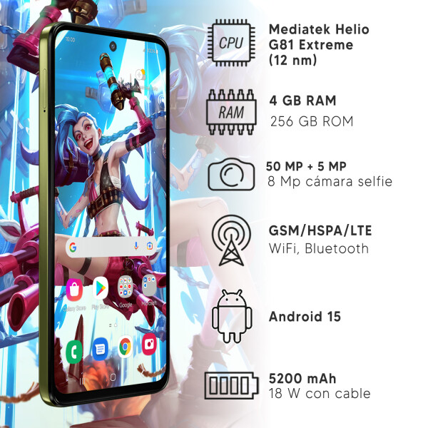 Motorola Moto G15 4/256 Gb 4g + Regalo VERDE