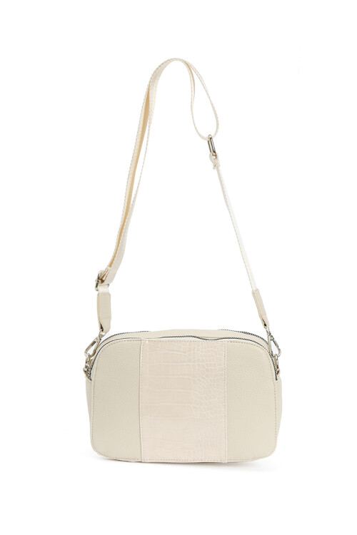 Bandolera con textura Elba Crudo