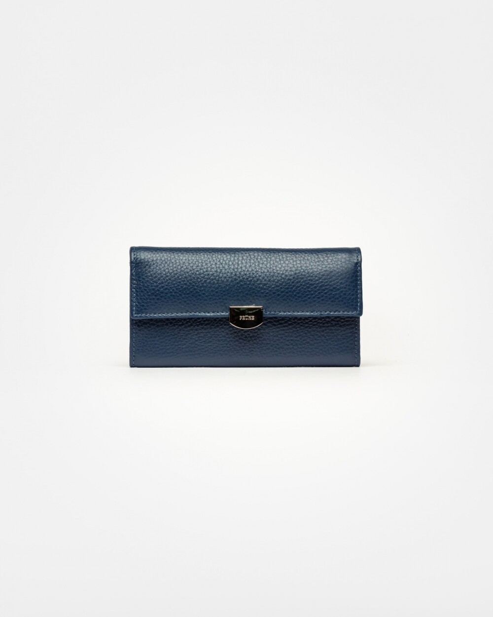 Billetera Marga en cuero graneado Marine Blue