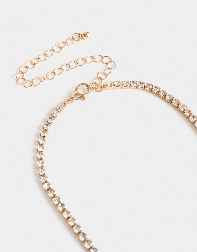 Collares Cortos Con strass Cortos Con Strass - Dorado