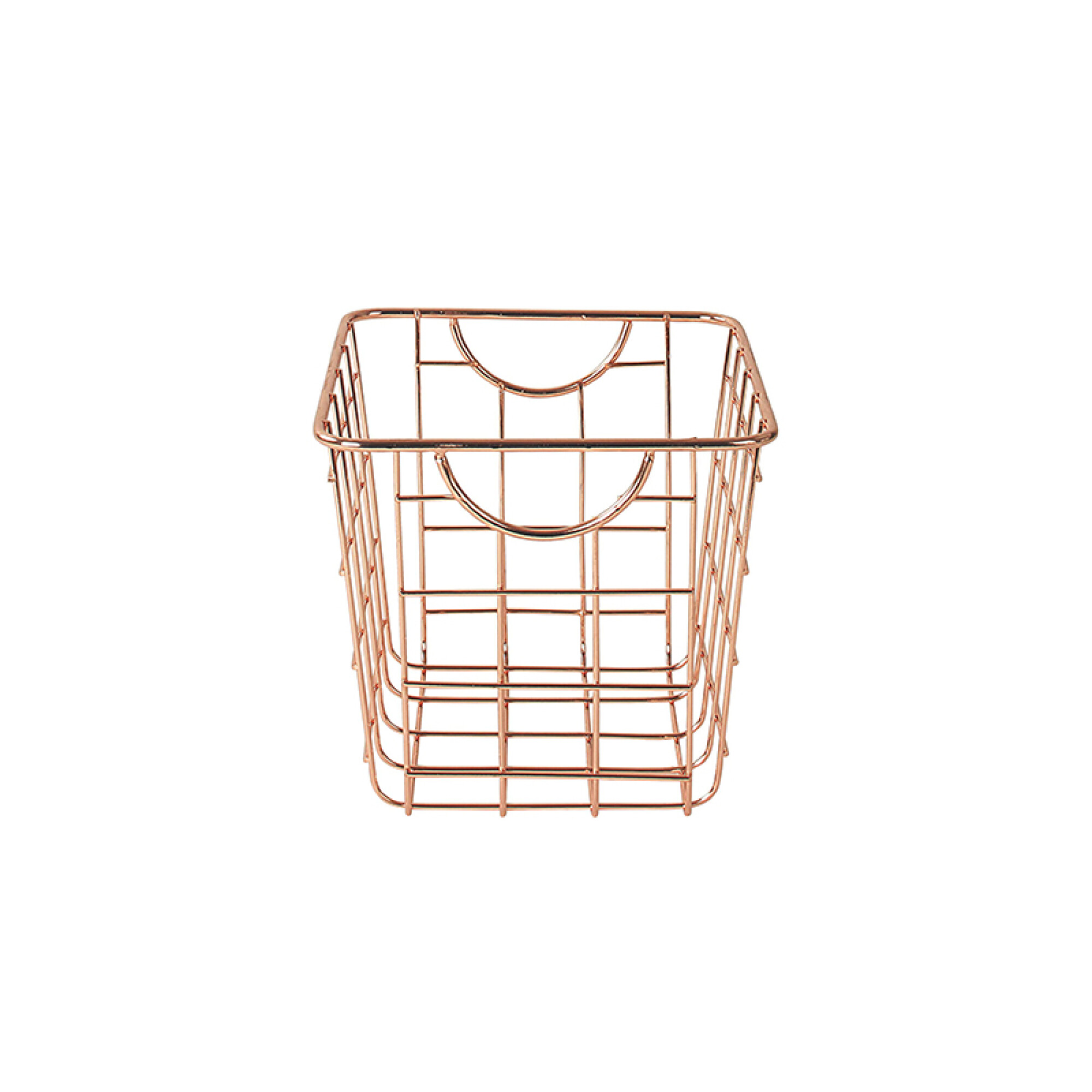 Mini cesta organizadora tipo cobre 16 x 14 x 13cm. - TV0719 — Fivisa