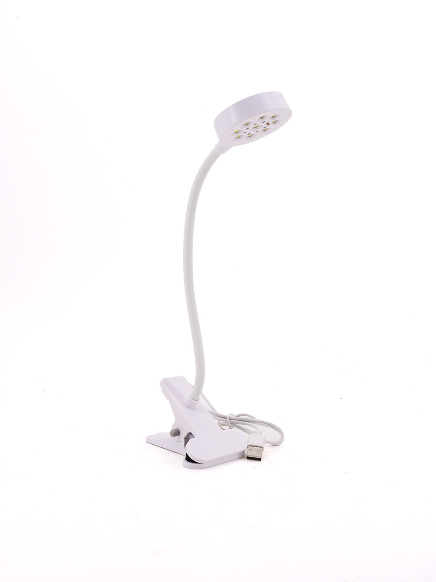 LAMPARA LED PORTATIL ROUND II CON PINZA - BLANCO 