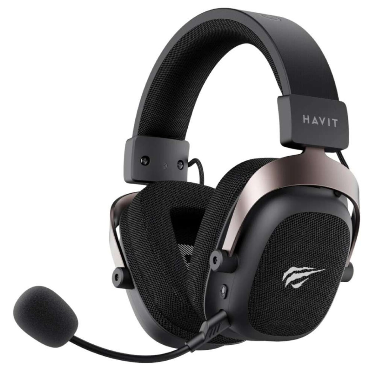 Auriculares Havit Gaming Series H2002d Pro , Microfono Desmontable, Banda Ajustable, C/cable - Negro 