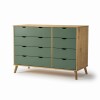 Cómoda 8 Cajones Madera - Linea Dublin Verde