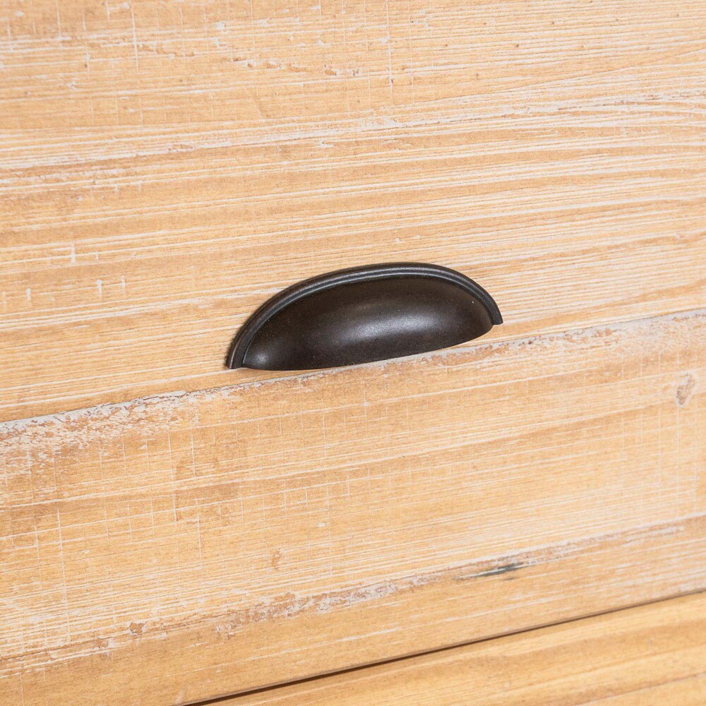 COMODA CAJONERA 5 CAJONES MADERA NATURAL-BEIGE MONTAUK