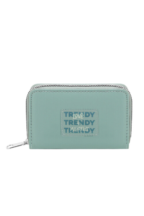 Billetera Trendy Verde aqua