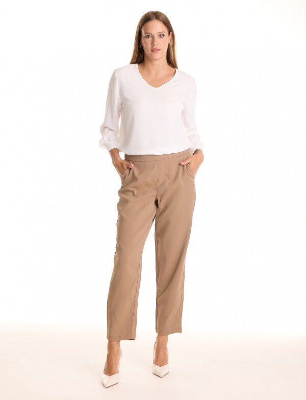 Pantalon Pull On Colors TOSTADO