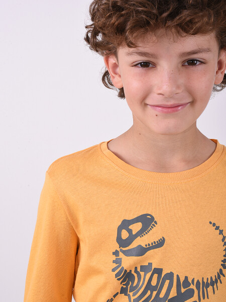 REMERA T-REX AMARILLO