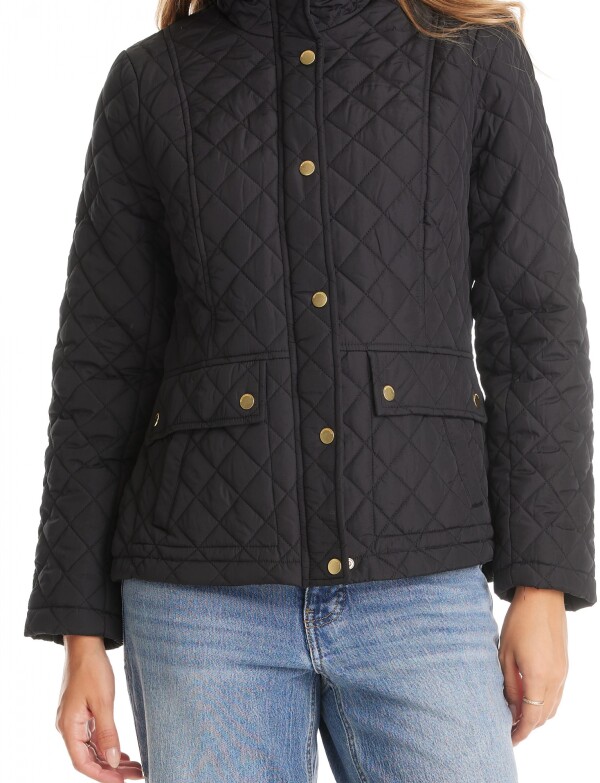 Campera Capitoneada & Trabas De Ajuste NEGRO