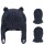 Gorro Carters con Orejas y Mitones Sherpa NEGRO