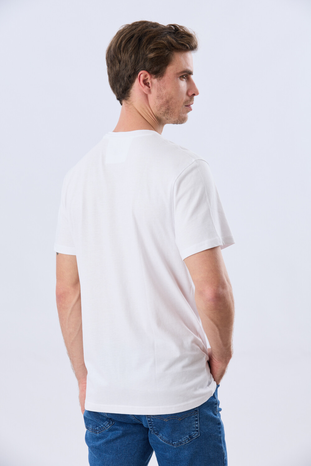 REMERA ESTAMPADA DE ALGODÓN Blanco