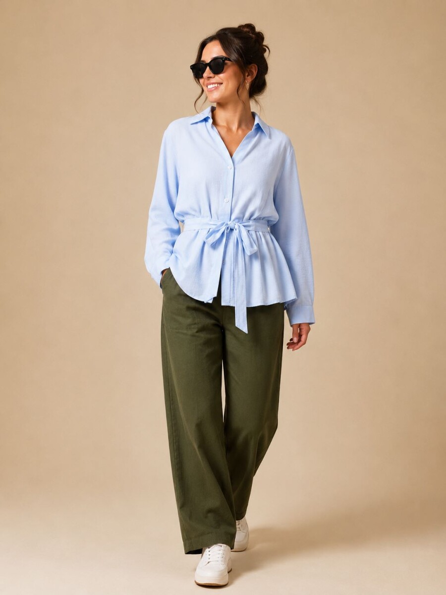 CAMISA VIRGINIA - Celeste 
