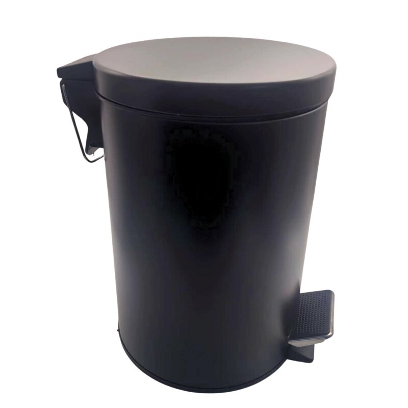 Papelera Metal 8L Negra N/a