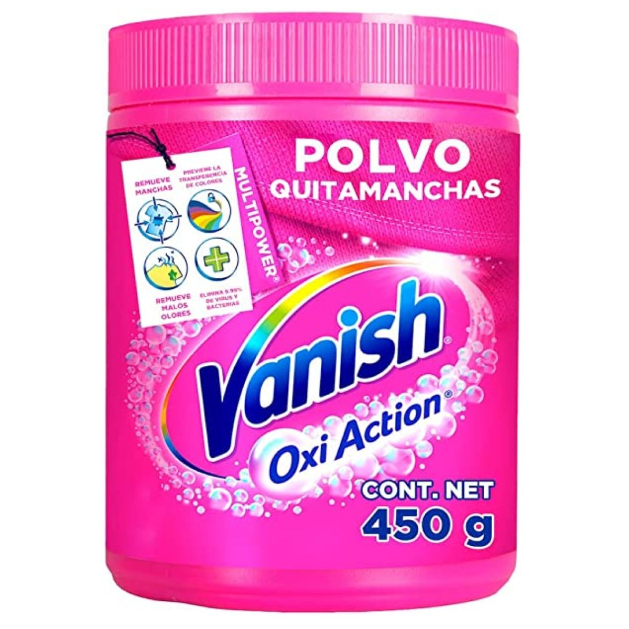 Vanish Quitamanchas de tela, polvo de acción Oxi, 2.2 lbs