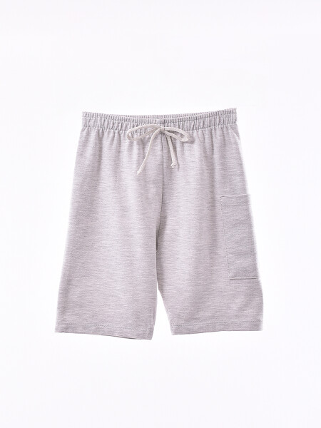SHORT TEO GRIS CLARO