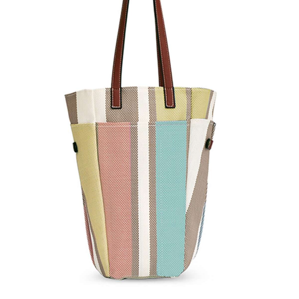 Bolsa Matera Afrodita - Durazno, Aqua Y Crudo 