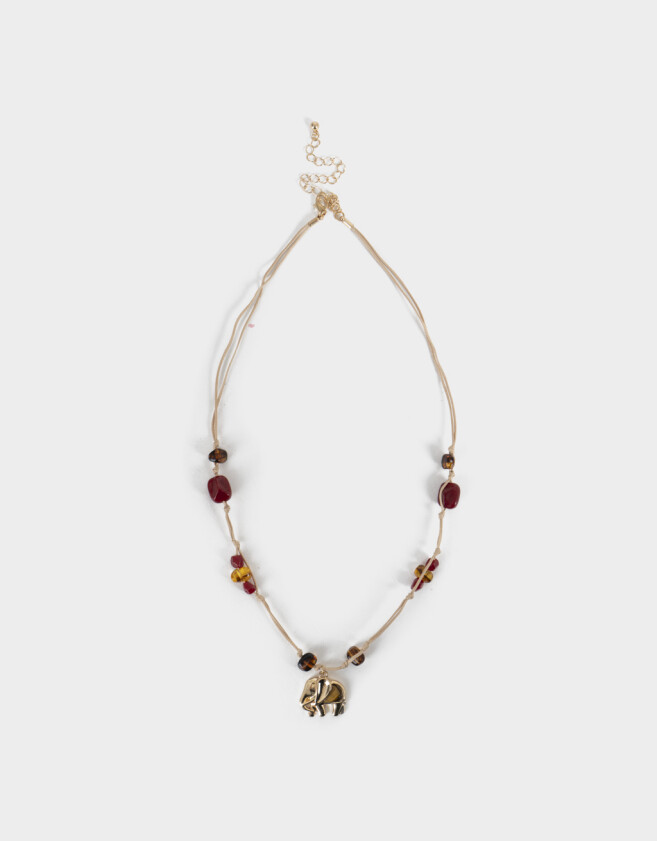 Collares Cortos Piedra Collares Cortos Con Piedra - Dorado