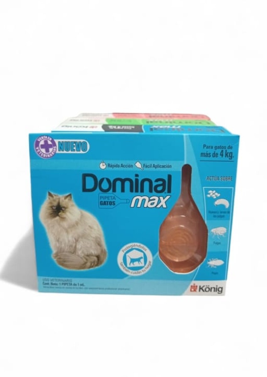 Pipeta Antipulgas Dominal Gatos +4kg 