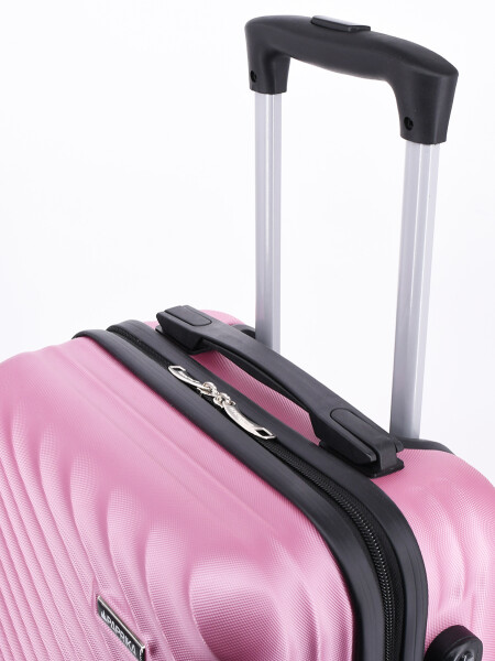 VALIJA PRAGA RUEDAS DESMONTABLES ROSADO