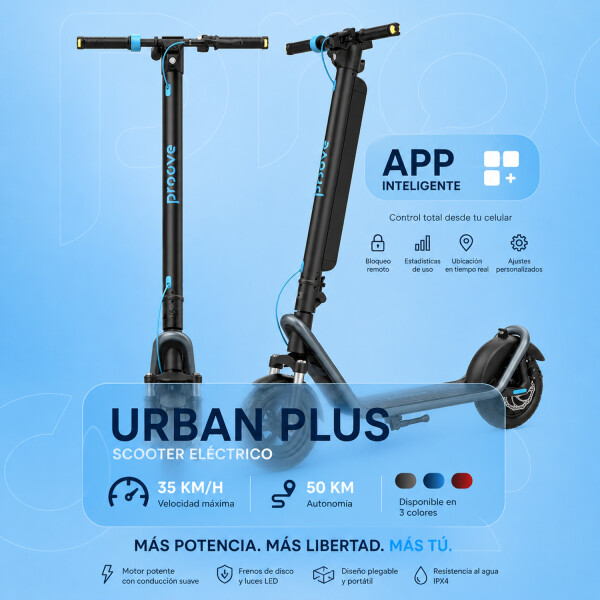 Monopatín Eléctrico Proove Urban Plus 450w GRIS