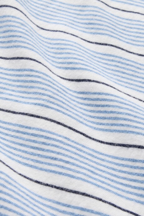 Remera A Rayas Ultra Soft Hombre New Off White Stripe