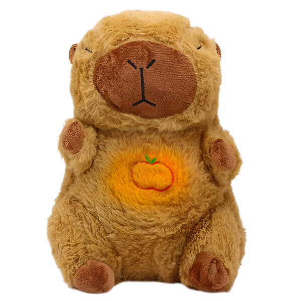 Peluche Tranquiliza Capibara Respira Luz Musica Bebe Perro Diseño Capibara
